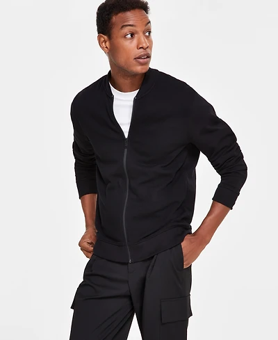 Alfani Men's Pique Knit Bomber Jacket, Created for Macy's