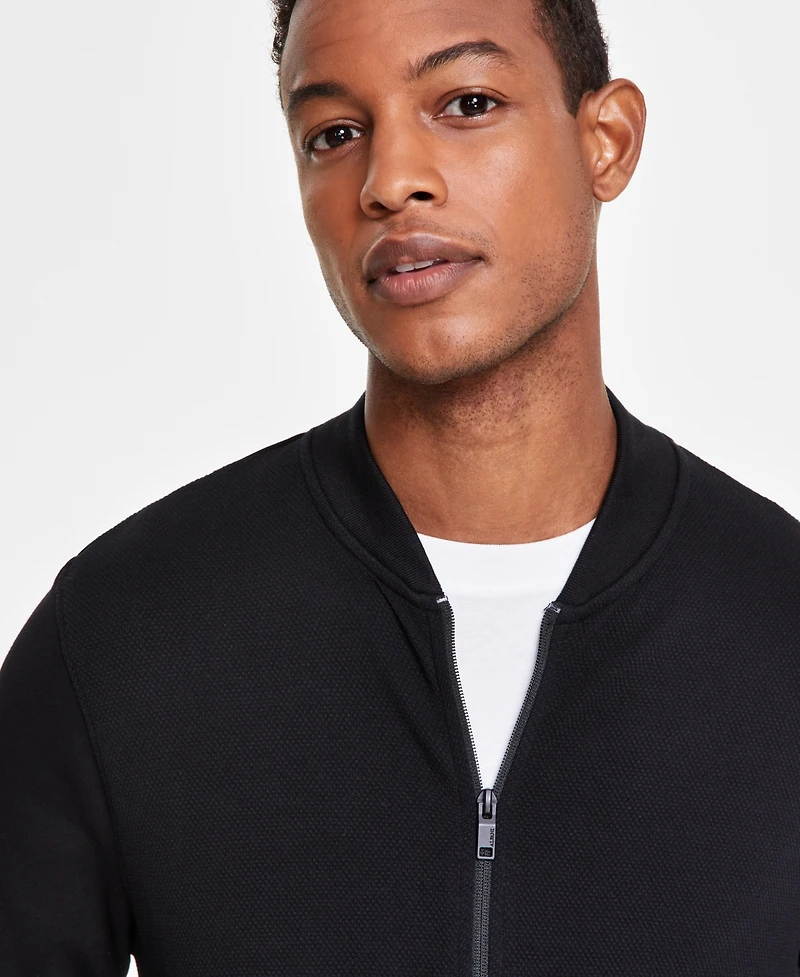Alfani Men's Pique Knit Bomber Jacket, Created for Macy's