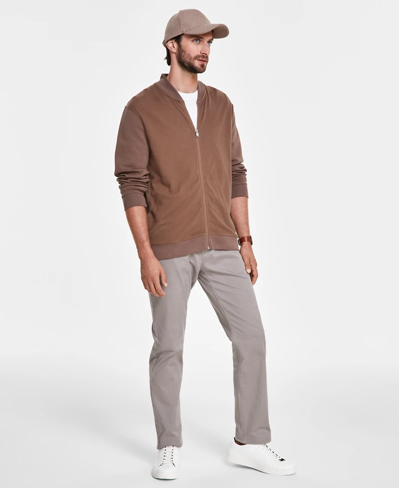 Alfani Men's Pique Knit Bomber Jacket, Created for Macy's