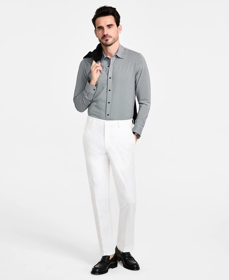 Michael Kors Men's Classic-Fit Cotton-Blend Dress Pants