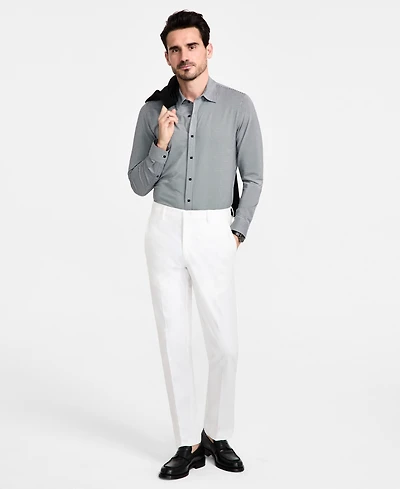 Michael Kors Men's Classic-Fit Cotton-Blend Dress Pants
