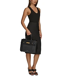 Donna Karan New York Oceanside Top Handle Leather Satchel