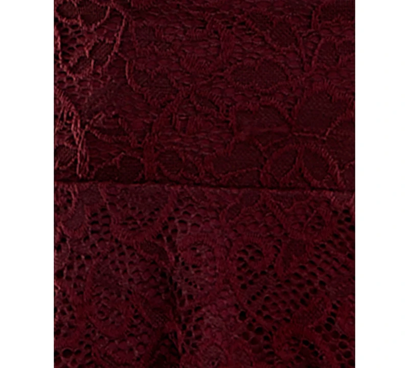 City Studios Juniors' Adjustable Lace Mini Dress
