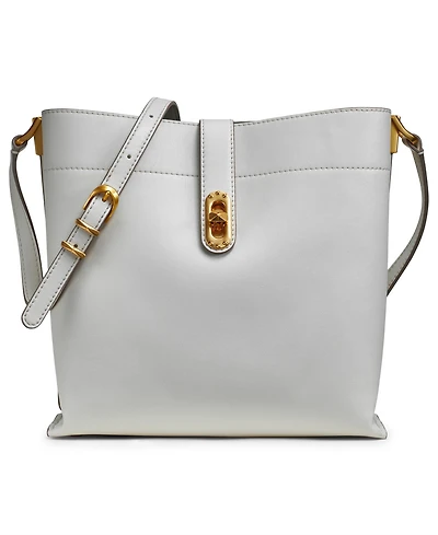Donna Karan New York Bridgehampton Leather Turnlock Triple Compartment Crossbody