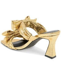 BCBGeneration Women's Ramira Double-Band Bow High Heel Dress Sandals