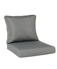 Aoodor Outdoor Chair Cushions Set, 24"x24", Water Resistant Outdoor Deep Seat Cushions with Handle & Adjustable Straps.