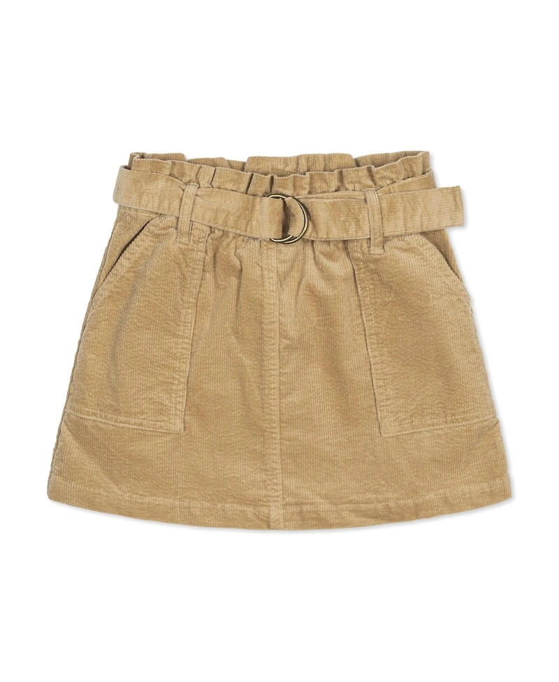 Hope & Henry Toddler Girls Corduroy Cinch Waist Pull-On Skirt