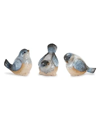 Slickblue Set of 3 Decorative Bird Figurines Elegant Home Decor Accents