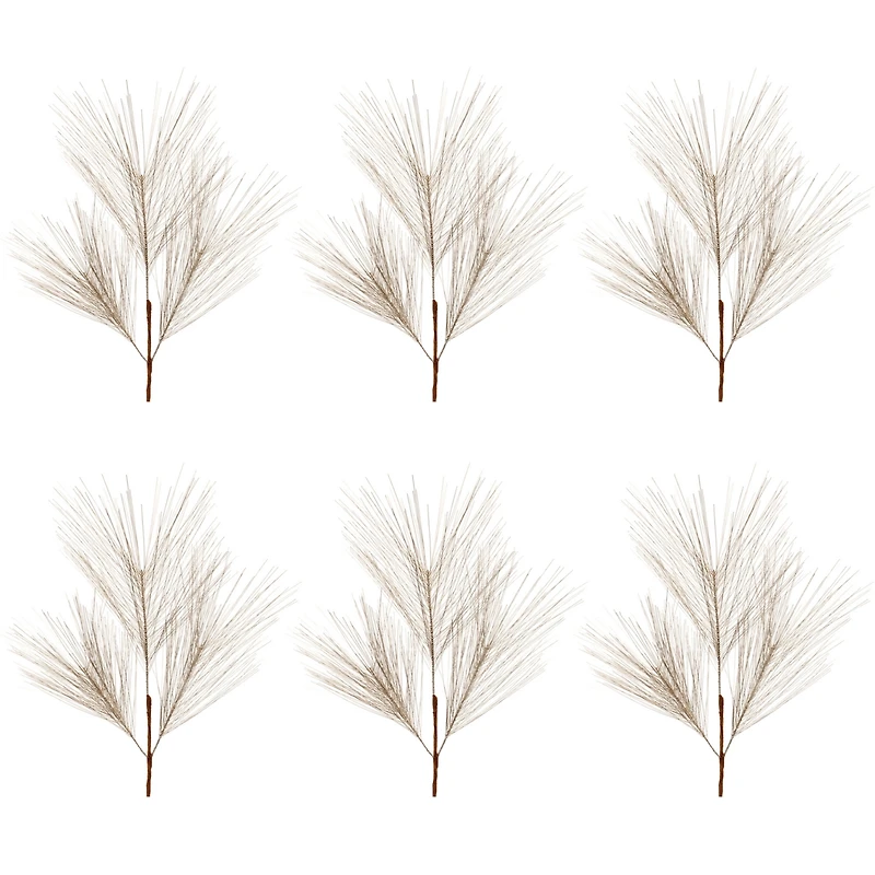 Slickblue Pine Spray (Set of 6) 25.5"H Pvc