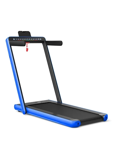2-in-1 Electric Motorized Health and Fitness Folding Treadmill with Dual Display