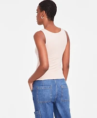On 34th Women's Scoop-Neck Sleeveless Longline Tank Top, Created for Macy's