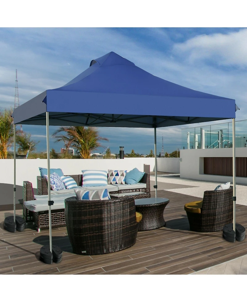Vebreda 8 pieces Weight Plates Patio Canopy Tent Gazebo Shade Umbrella Water Filled