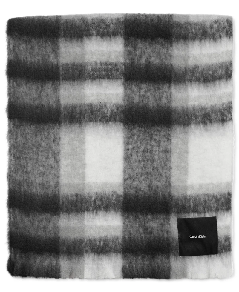 Calvin Klein Women's Oversized Plaid Blanket Scarf