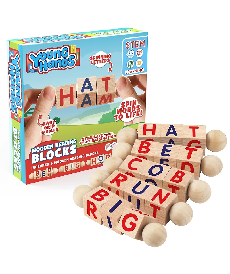 Creative Kids Wooden Reading Blocks Set