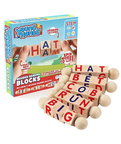 Creative Kids Wooden Reading Blocks Set