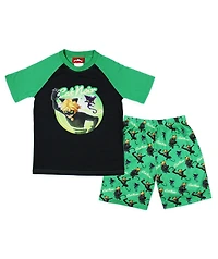 Miraculous: Tales of Ladybug Big Boys Cat Noir 2-Piece Pajama Set Sleepwear