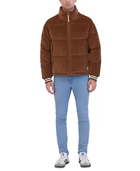 Hudson Men's Corduroy Varsity Puffer Jacket