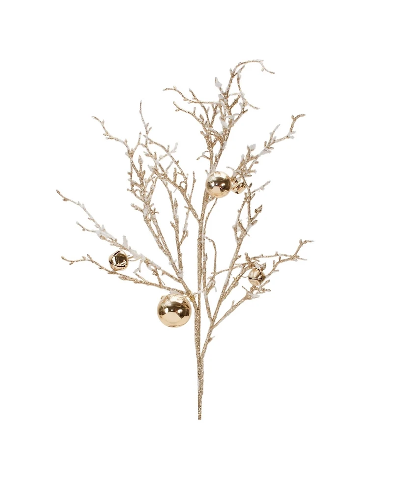 Slickblue Set of 6 Sleigh Bell Branches – Ideal for Holiday and Winter Decorating