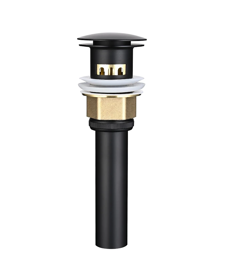 Aquaterior Pop Up Drain with Overflow Mounting Ring Kit for Countertop Sink