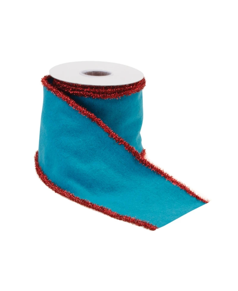 Slickblue Set of 2 Wired Wool Ribbons – Elegant and Durable for Crafting and Decorating