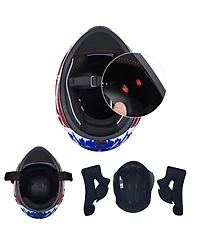 Ahr Run-f Full Face Motorcycle Helmet Dual Visor Dot Approved