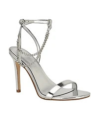 Guess Women's Miamy Open Toe Chain Detail Stiletto High Heel Sandals