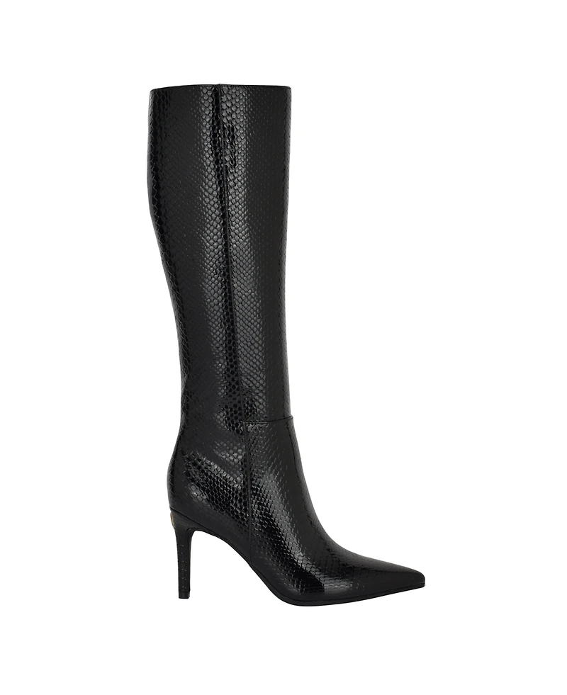 Guess Women's Richee Tall Shafted Pointy Toe Knee High Dress Boots