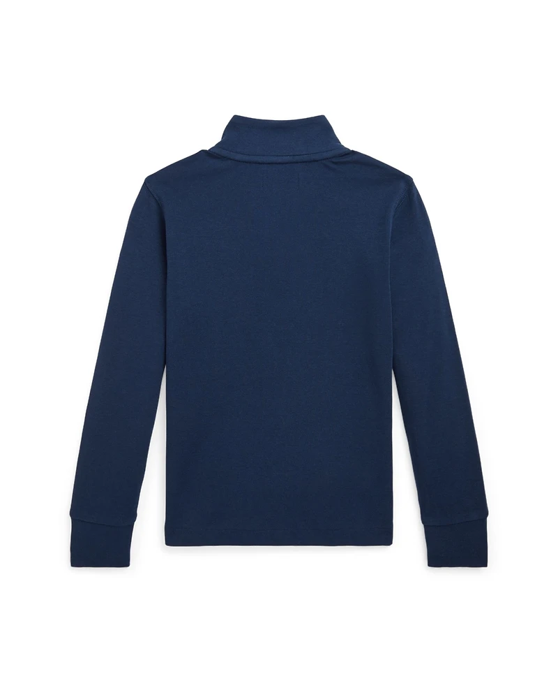 Polo Ralph Lauren Toddler and Little Boys Cotton Interlock Quarter-Zip Pullover shirt