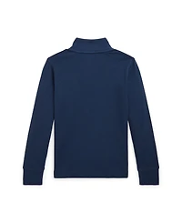 Polo Ralph Lauren Toddler and Little Boys Cotton Interlock Quarter-Zip Pullover shirt