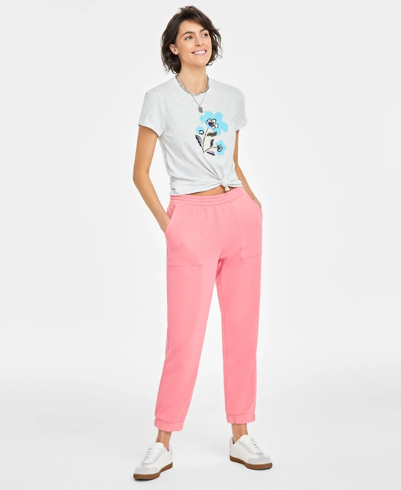 On 34th Women's Tapered Fleece Jogger Pants, Created for Macy's