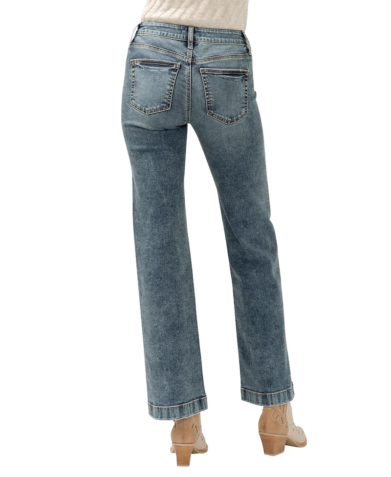 Silver Jeans Co. Women's Suki Mid Rise Trouser Leg