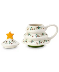 Winterberry Figural Christmas Tree Mug