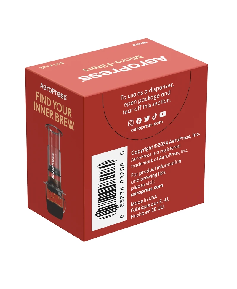 AeroPress Paper Filters For Single-Cup Coffee Maker