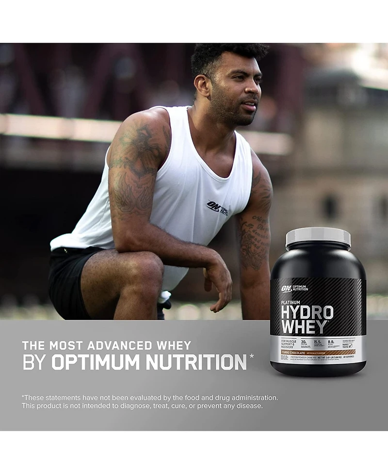 Optimum Nutrition Optimum Nutrition, Platinum Hydro Whey Protein Powder, Turbo Chocolate, 3.61 lb, 40 Servings