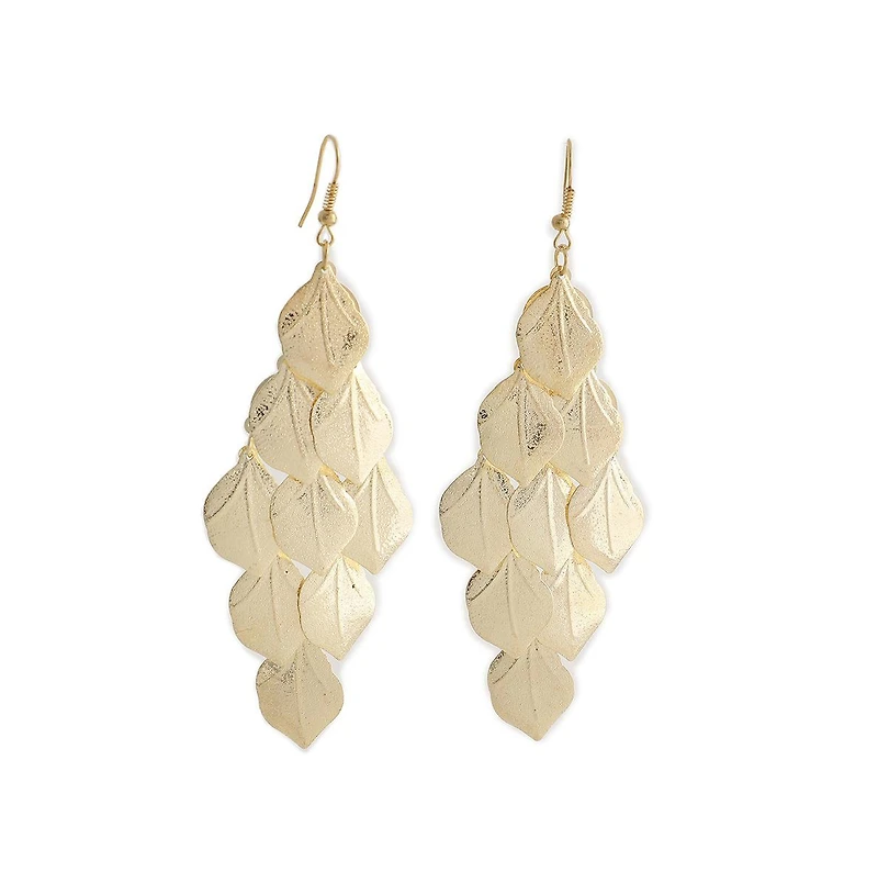 Sohi Women's Rhombus Drop Earrings