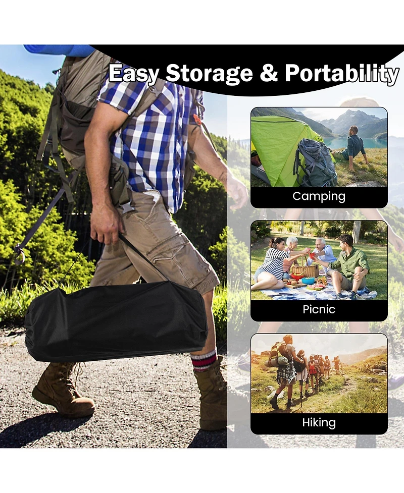 Givimo Aluminum Camping Table for 4-6 People with Carry Bag