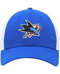 Adidas Men's Blue San Jose Sharks Color Pop Trucker Adjustable Hat