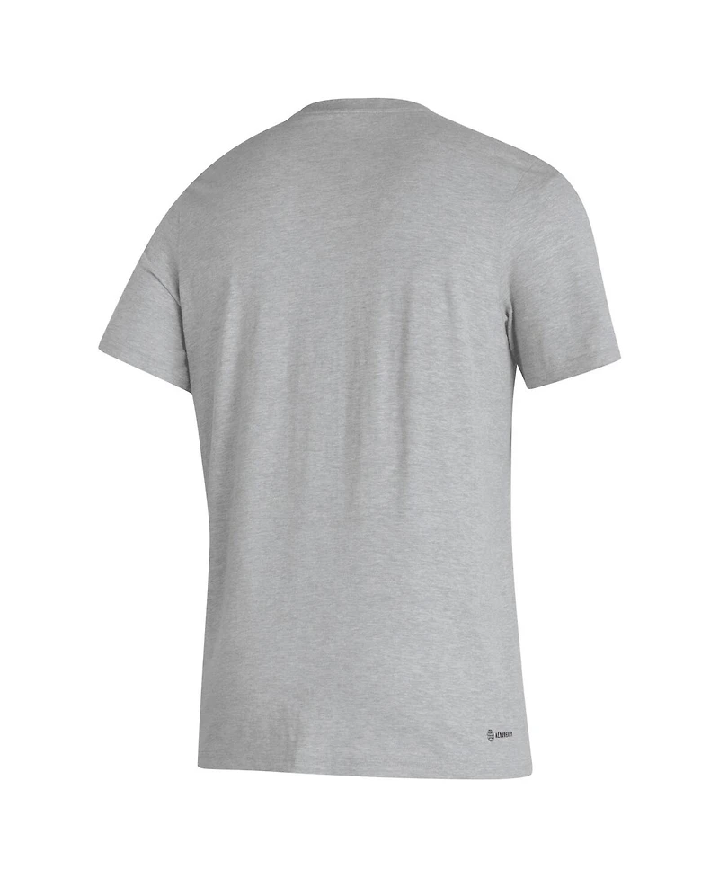 Adidas Men's Gray Washington Huskies Primary Locker Logo Pre-Game Aeroready T-Shirt