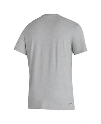 Adidas Men's Gray Washington Huskies Primary Locker Logo Pre-Game Aeroready T-Shirt