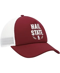 Adidas Men's Maroon Mississippi State Bulldogs Phrase Foam Front Trucker Adjustable Hat