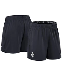 Nike Women's Navy Minnesota Twins Authentic Collection Knit Shorts