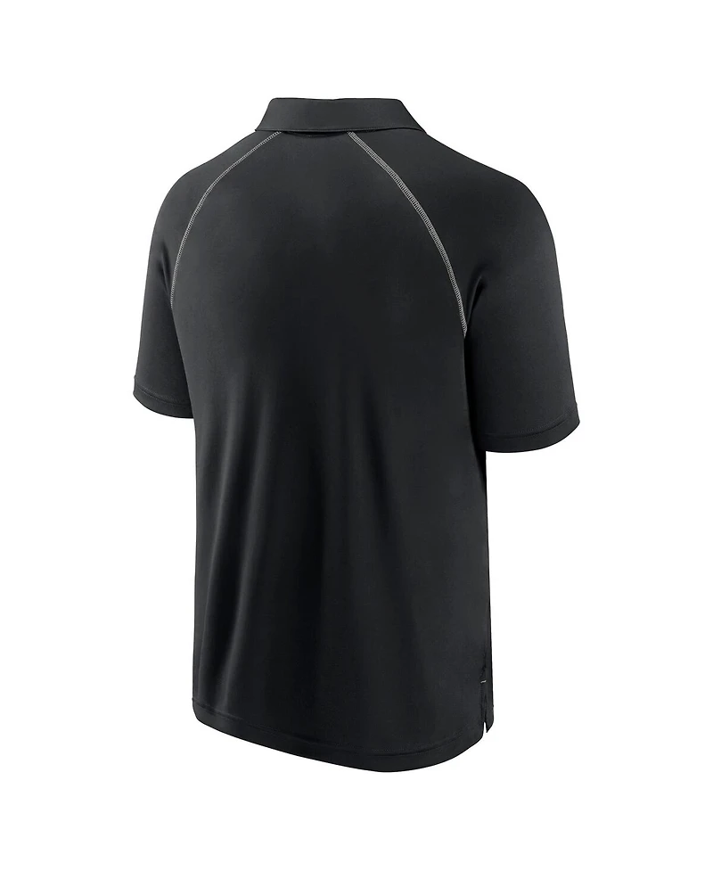 Fanatics Men's Black Chicago White Sox Strong Alone Raglan Polo