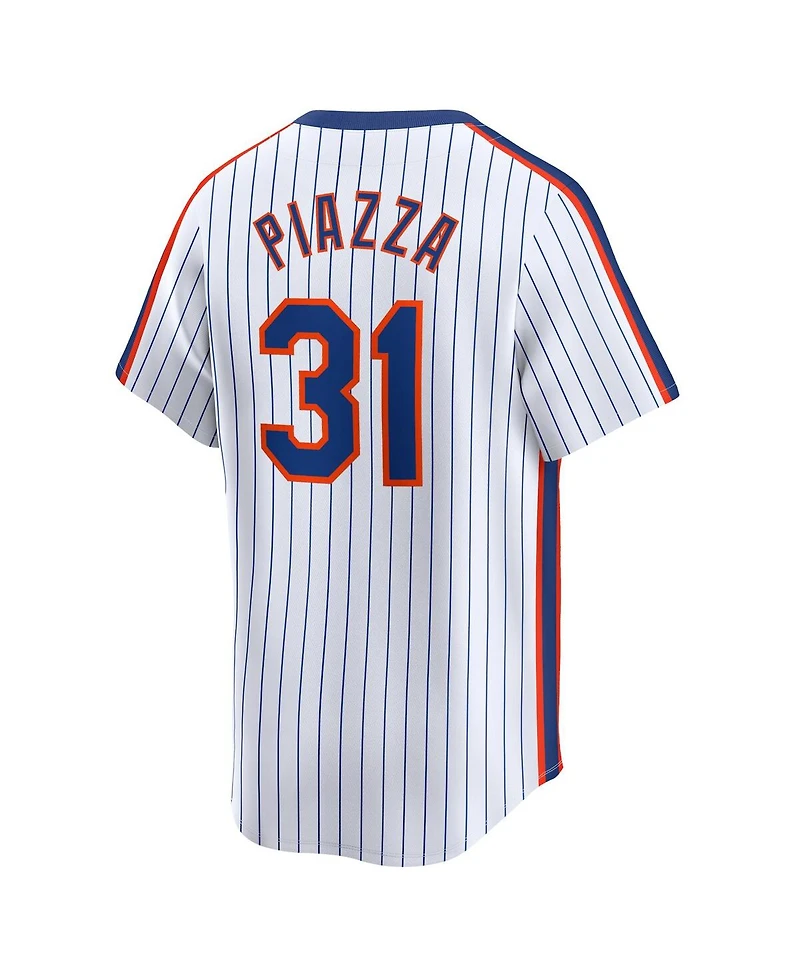 Nike Men's Mike Piazza White New York Mets Throwback Cooperstown Limited Jersey