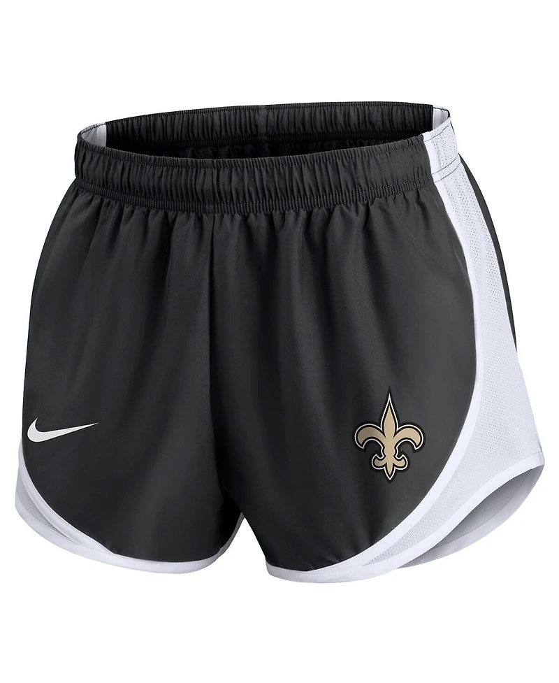 Nike Women's Black New Orleans Saints Tempo Shorts
