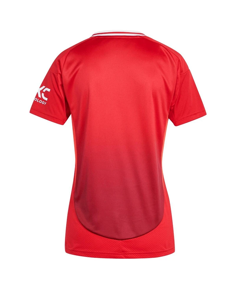 Adidas Women's Red Manchester United 2024/25 Home Replica Jersey