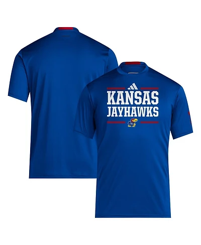 Adidas Men's Royal Kansas Jayhawks 2024 Sideline Aeroready T-Shirt