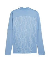 Puma Men's Light Blue Manchester City 2024/25 Pre-Match DryCELL Quarter-Zip Top