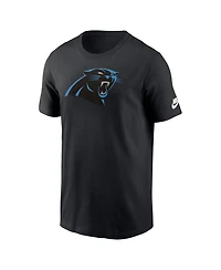 Nike Men's Black Carolina Panthers Rewind Logo Essential T-Shirt