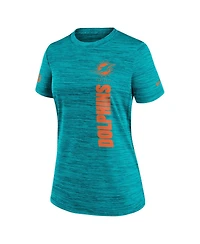 Nike Women's Aqua Miami Dolphins Velocity Performance T-Shirt