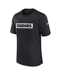 Nike Men's Black Las Vegas Raiders Sideline Player Performance T-Shirt
